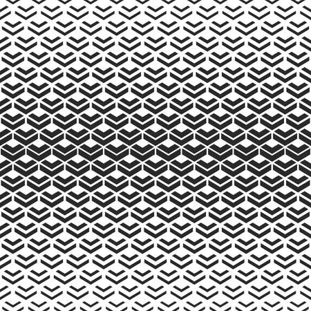 Abstract geometric pattern. A seamless vector background. White and black ornament graphic modern pattern.のイラスト素材