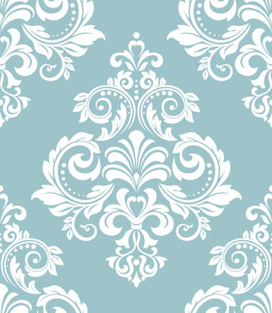 Wallpaper in the style of Baroque. Seamless vector background. Damask floral pattern.のイラスト素材