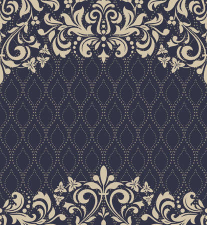 Abstract floral pattern for invtitationsのイラスト素材