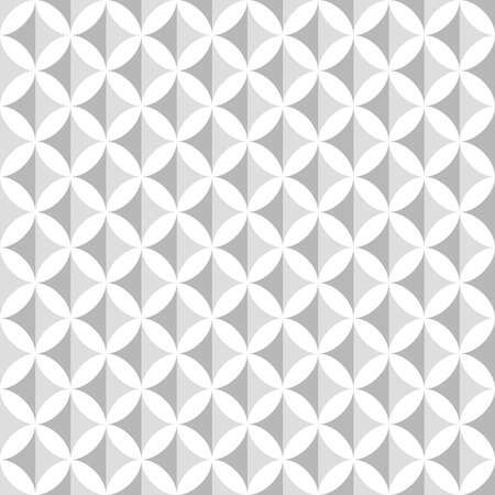 Abstract geometric pattern. A seamless vector background. White and grey ornament. Graphic modern pattern.のイラスト素材