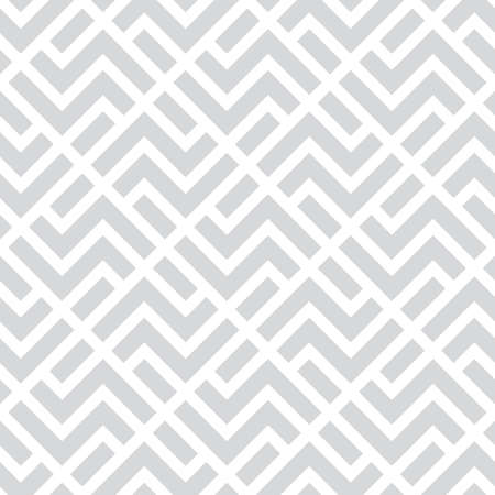 Abstract geometric pattern with stripes, lines. A seamless vector background. White and grey ornament.のイラスト素材