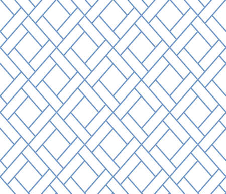 The geometric pattern with lines. Seamless vector background. White and blue texture. Graphic modern pattern. Simple lattice graphic design.のイラスト素材