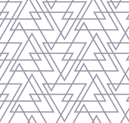 The geometric pattern with lines. Seamless vector background. White and grey texture. Graphic modern pattern. Simple lattice graphic design.のイラスト素材