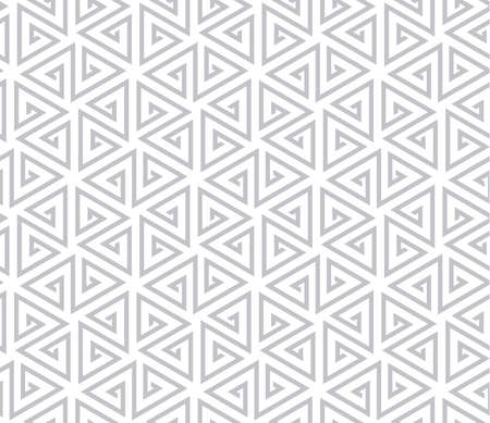 The geometric pattern with lines. Seamless vector background. White and grey texture. Graphic modern pattern. Simple lattice graphic design.のイラスト素材