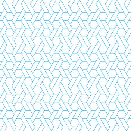 The geometric pattern with lines. Seamless vector background. White and blue texture. Graphic modern...