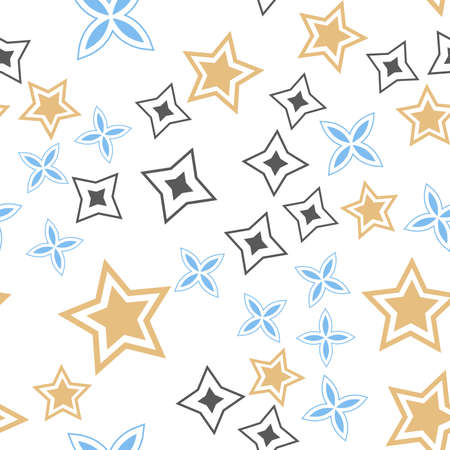 Geometric abstract seamless background. Color ornament. Graphic pattern.のイラスト素材