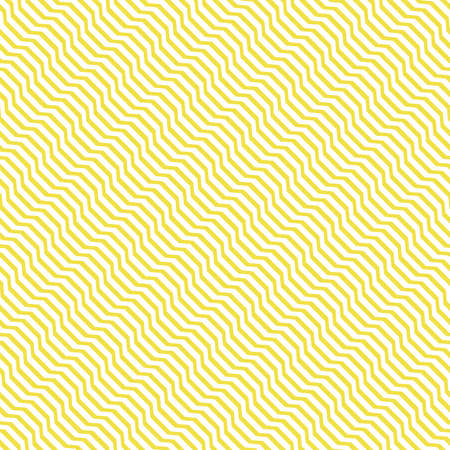 The geometric pattern with wavy lines. Seamless vector background. White and yellow texture. Simple...