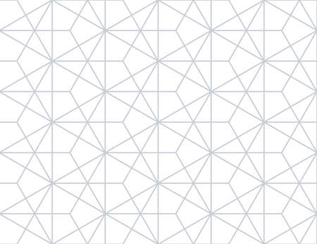 The geometric pattern with lines. Seamless vector background. White and grey texture. Graphic modern pattern. Simple lattice graphic design.のイラスト素材