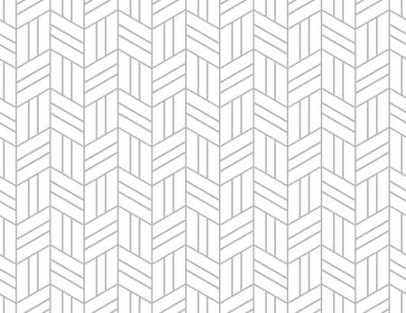 The geometric pattern with lines. Seamless vector background. White and grey texture. Graphic modern pattern. Simple lattice graphic design.のイラスト素材