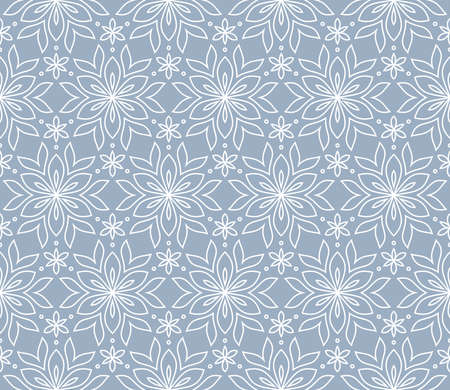 The geometric pattern with lines. Seamless vector background. White and blue texture. Graphic modern pattern. Simple lattice graphic designのイラスト素材