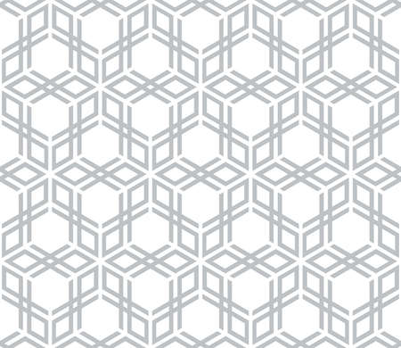 The geometric pattern with lines. Seamless vector background. White and grey texture. Graphic modern...
