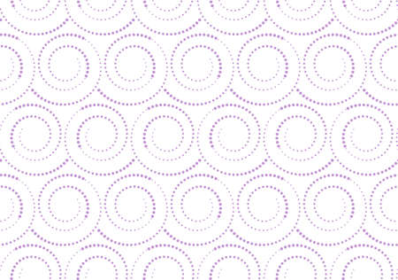 The geometric pattern with circle, points. Seamless vector background. White and pink texture....