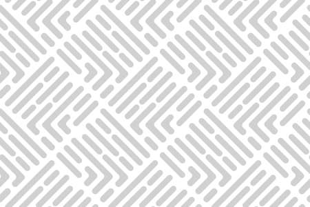 Abstract geometric pattern with stripes, lines. Seamless vector background. White and grey ornament. Simple lattice graphic design.のイラスト素材