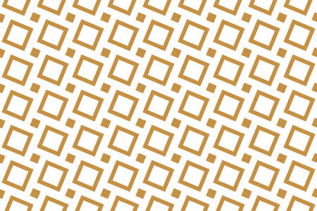 Abstract geometric pattern. A seamless vector background. White and gold ornament. Graphic modern...