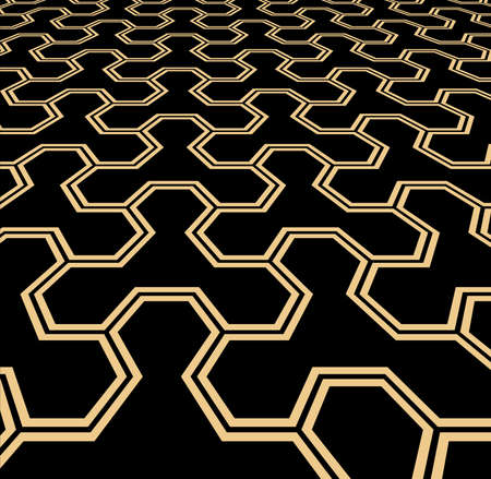 Abstract geometric pattern. background. Gold and black ornament. Graphic modern pattern. Simple...
