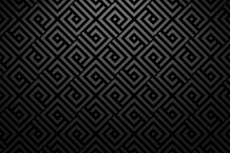 Abstract geometric pattern with stripes, lines. Seamless vector background. Black ornament. Simple...