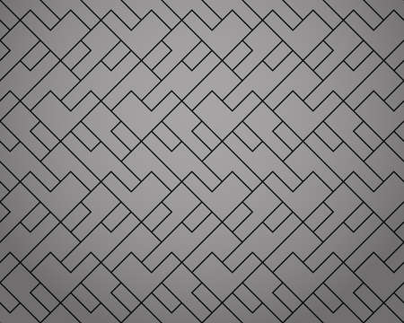 The geometric pattern with lines. Seamless vector background. Black and grey texture. Graphic modern pattern. Simple lattice graphic designのイラスト素材