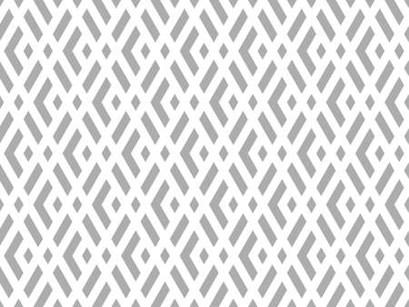 Abstract geometric pattern. A seamless vector background. White and grey ornament. Graphic modern pattern. Simple lattice graphic design.のイラスト素材