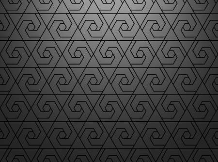 Abstract geometric pattern. A seamless vector background. Black ornament. Graphic modern pattern....