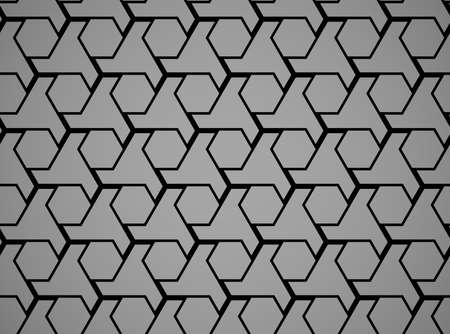 The geometric pattern with lines. Seamless vector background. Black and grey texture. Graphic modern...