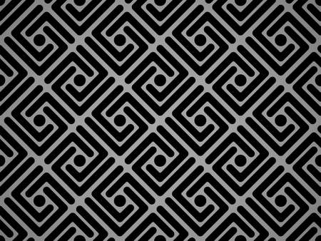 Abstract geometric pattern. A seamless vector background. Black and gray ornament. Graphic modern...