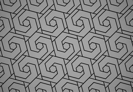 The geometric pattern with lines. Seamless background. Black and gray texture. Graphic modern...