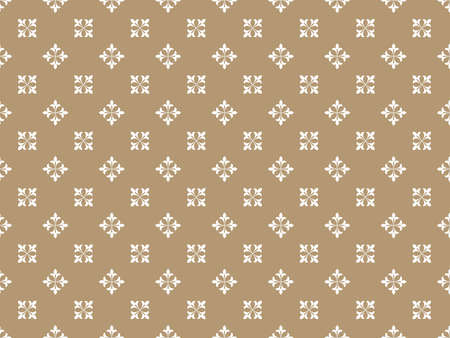 flower geometric pattern. seamless background. White and beige ornament