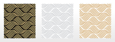 Set of abstract geometric patterns. A seamless vector backgrounds. Colored ornaments Graphic modern...