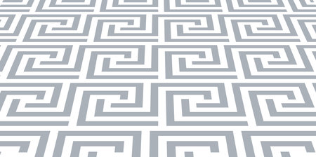 Abstract geometric pattern. Modern vector background. White and gray ornament. Graphic modern pattern. Simple lattice graphic designのイラスト素材