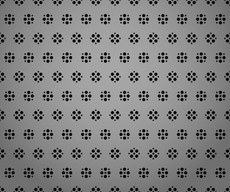 Flower geometric pattern. Seamless vector background. Gray and black ornamentのイラスト素材