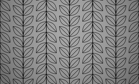 Flower geometric pattern. Seamless vector background. Black and gray ornament. Ornament for fabric, wallpaper, packaging. Decorative printのイラスト素材