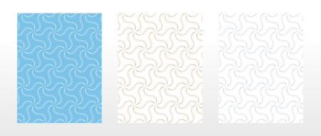 Set of abstract geometric patterns. Seamless vector backgrounds. Colored ornaments Graphic modern patterns Simple lattice graphic designのイラスト素材