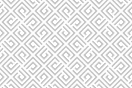 Abstract geometric pattern. A seamless background. White and gray ornament. Graphic modern pattern. Simple lattice graphic design.の写真素材