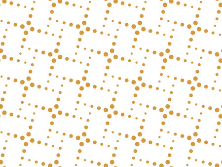 Abstract geometric pattern. A seamless background. White and gold ornament. Graphic modern pattern. Simple lattice graphic designの写真素材