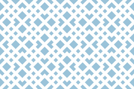 Abstract geometric pattern. A seamless background. White and blue ornament. Graphic modern pattern. Simple lattice graphic designの写真素材