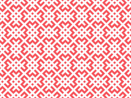 Abstract geometric pattern. A seamless background. White and pink ornament. Graphic modern pattern. Simple lattice graphic designの写真素材