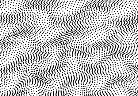 Abstract background with wavy lines. Black and white pattern.の写真素材