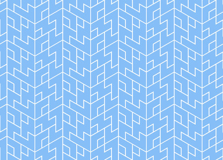 The geometric pattern with lines. Seamless vector background. White and blue texture. Graphic modern pattern. Simple lattice graphic designのイラスト素材