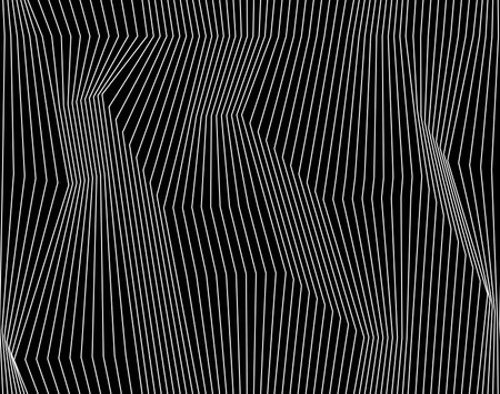 Abstract geometric pattern with stripes, lines. Seamless vector background. White and black ornament. Simple lattice graphic design.のイラスト素材