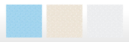 Set of abstract geometric patterns. Seamless vector backgrounds. Colored ornaments Graphic modern patterns Simple lattice graphic designのイラスト素材