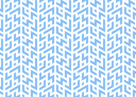 Abstract geometric pattern. A seamless vector background. White and blue ornament. Graphic modern pattern. Simple lattice graphic designのイラスト素材