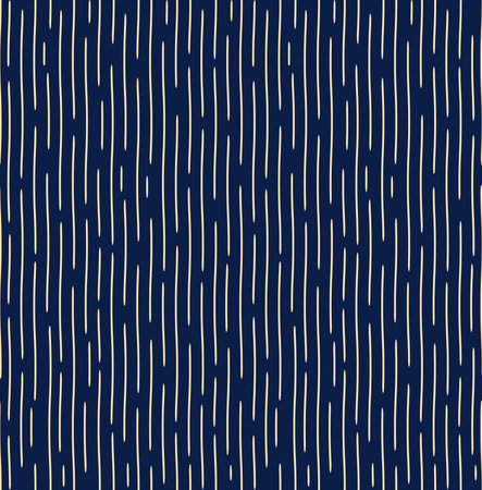 The geometric pattern with wavy lines. Seamless vector background. Golden and dark blue texture. Simple lattice graphic designのイラスト素材