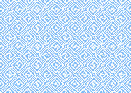 Abstract geometric pattern. A seamless vector background. White and blue ornament. Graphic modern pattern. Simple lattice graphic designのイラスト素材