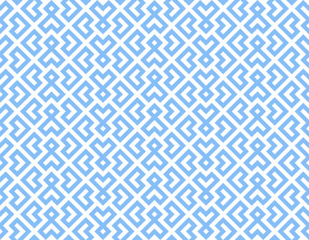 Abstract geometric pattern. A seamless vector background. White and blue ornament. Graphic modern pattern. Simple lattice graphic designのイラスト素材