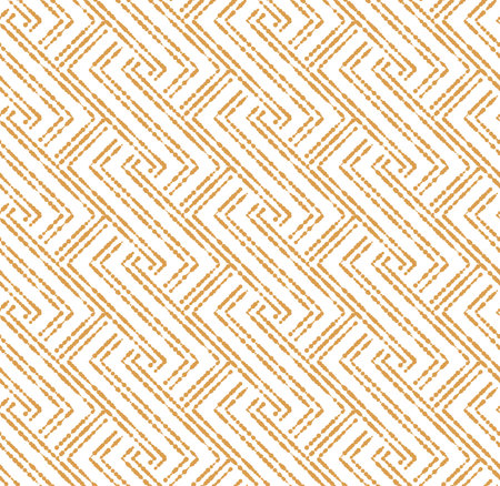 Abstract geometric pattern. A seamless vector background. White and golden ornament. Graphic modern pattern. Simple lattice graphic designのイラスト素材