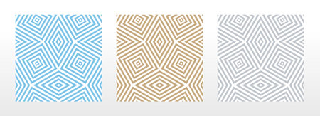 Set of abstract geometric patterns. Seamless vector backgrounds. Colored ornaments Graphic modern patterns Simple lattice graphic designのイラスト素材