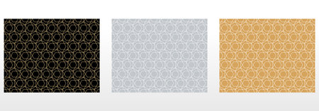 Set of abstract geometric patterns. Seamless vector backgrounds. Colored ornaments Graphic modern patterns Simple lattice graphic designのイラスト素材