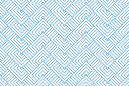 Abstract geometric pattern. A seamless vector background. White and blue ornament. Graphic modern pattern. Simple lattice graphic designのイラスト素材