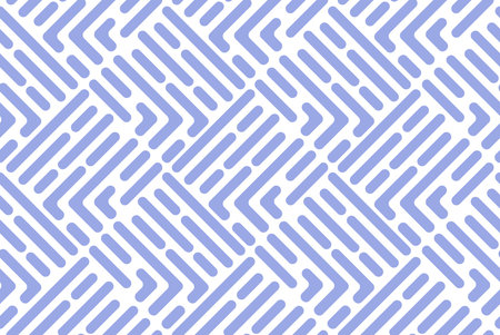 Abstract geometric pattern. A seamless vector background. White and blue ornament. Graphic modern...