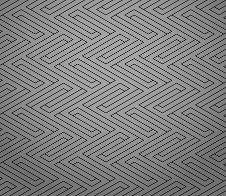 Abstract geometric pattern. A seamless vector background. Gray and black ornament. Graphic modern...